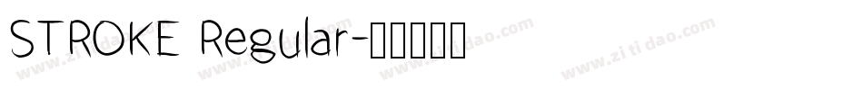 STROKE Regular字体转换